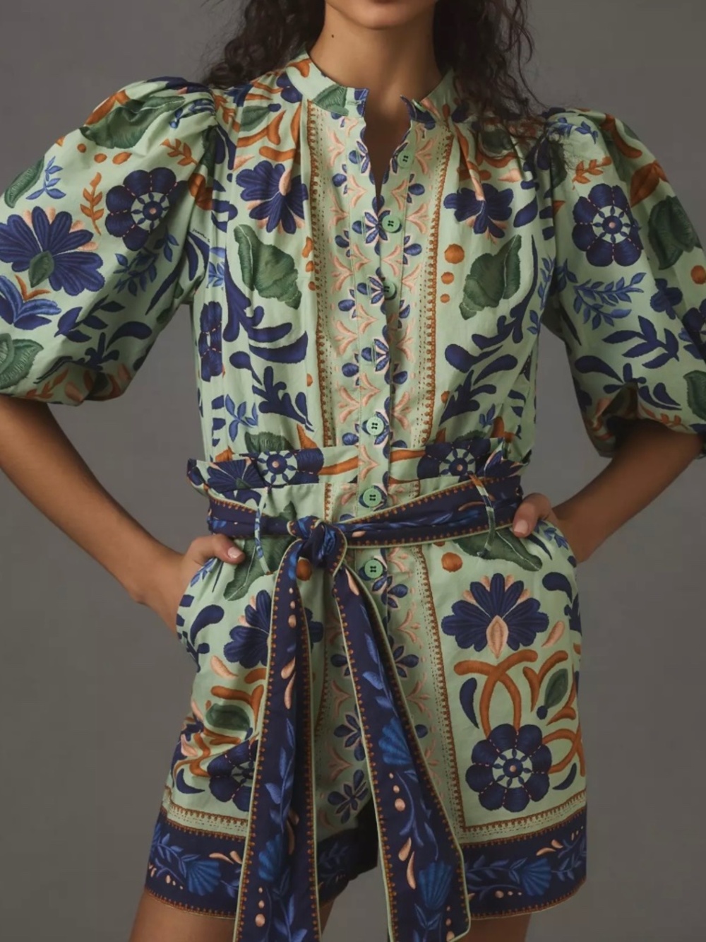 NWT Farm Rio Anthropologie Romper Medium
